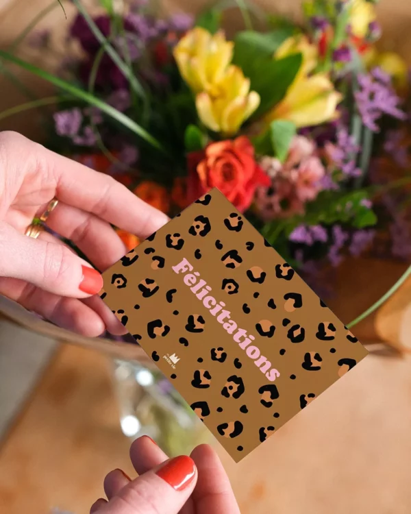 Mini carte postale - Félicitations