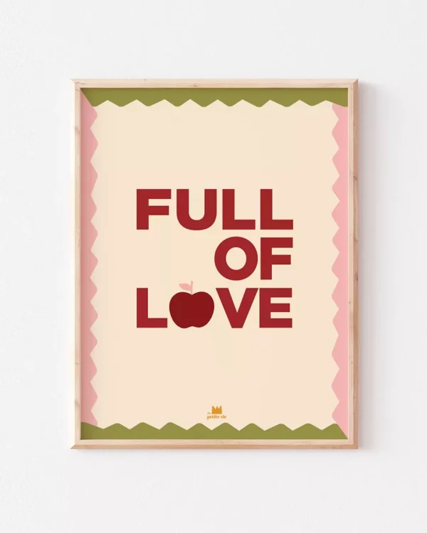 Affiche A3 - Full of love