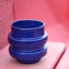 Pot de fleurs bleu en céramique - Boia
