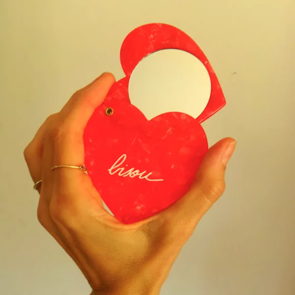 Miroir de poche - Bisou