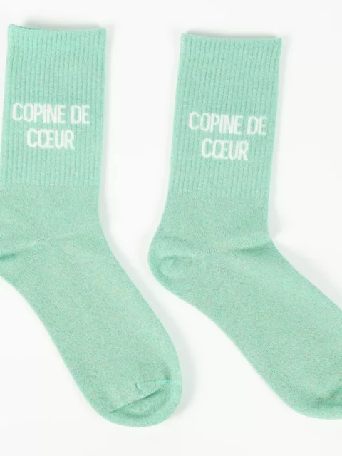 Chaussettes à paillettes - Copine de coeur