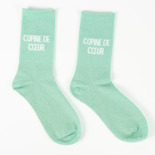 Chaussettes à paillettes - Copine de coeur