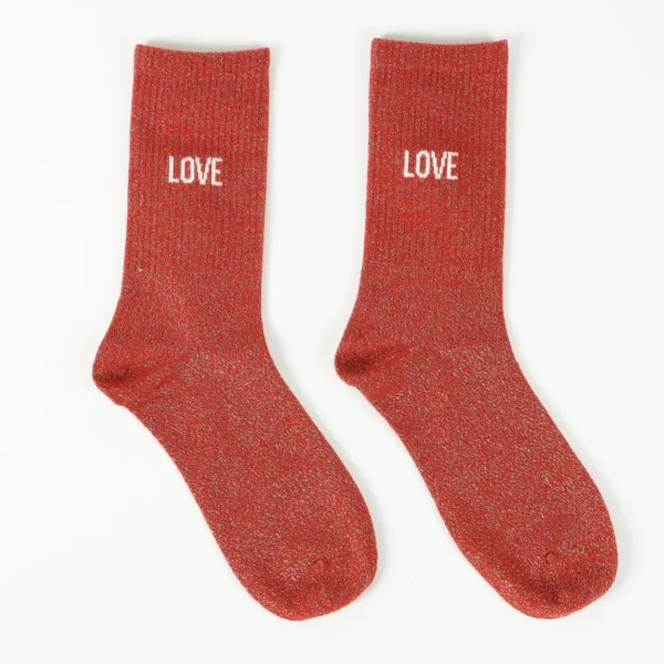Chaussettes à paillettes - Love
