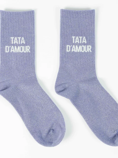 Chaussettes à paillettes - Tata d'amour