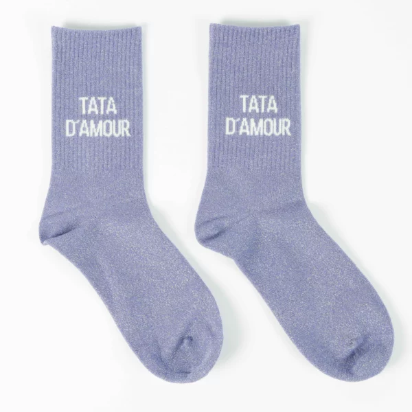 Chaussettes à paillettes - Tata d'amour
