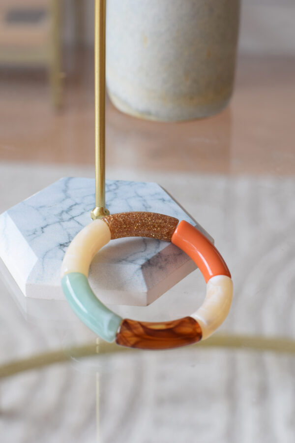 Bracelet en acrylique - Glitter n°114