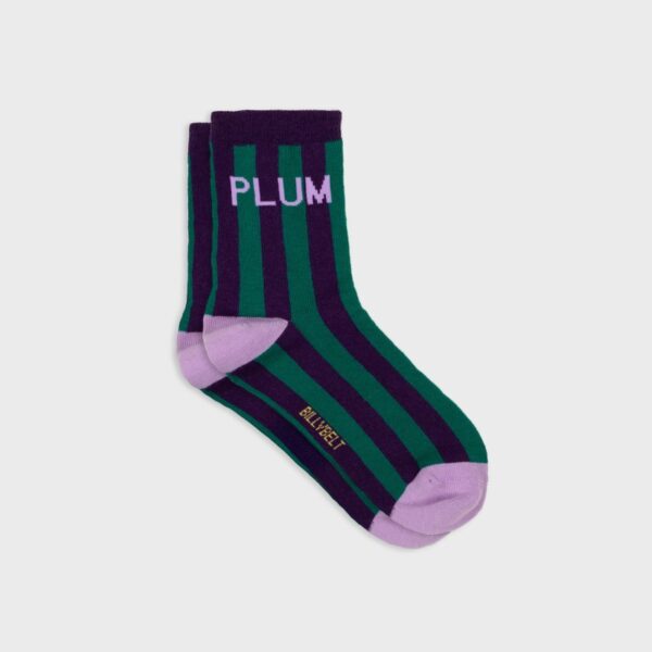 Chaussettes rayées pour femmes - Plum