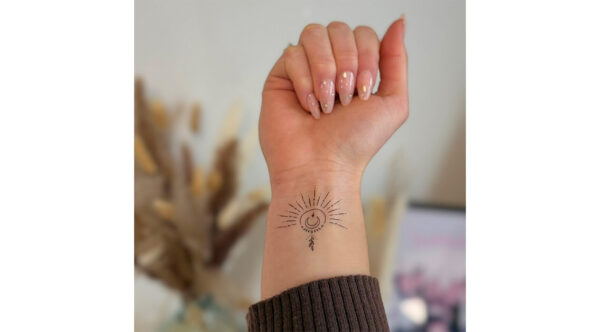 Tatouage éphémère - Lot de 5 - Demi-soleil & lune