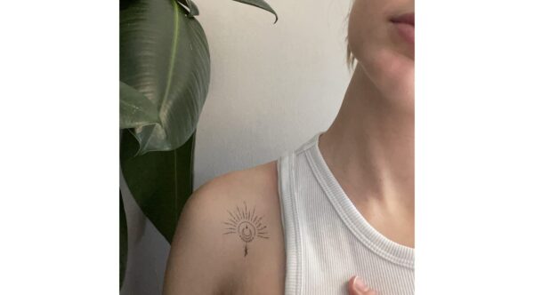 Tatouage éphémère - Lot de 5 - Demi-soleil & lune