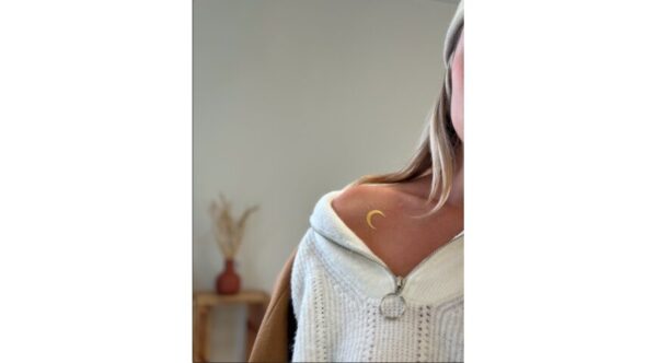 Tatouage éphémère - Lot de 5 - Lune dorée