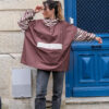 Poncho de pluie court - Chocolate Zebra