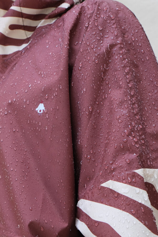 Poncho de pluie court - Chocolate Zebra