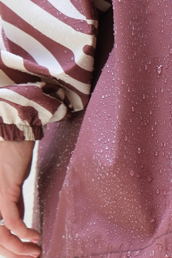 Poncho de pluie court - Chocolate Zebra