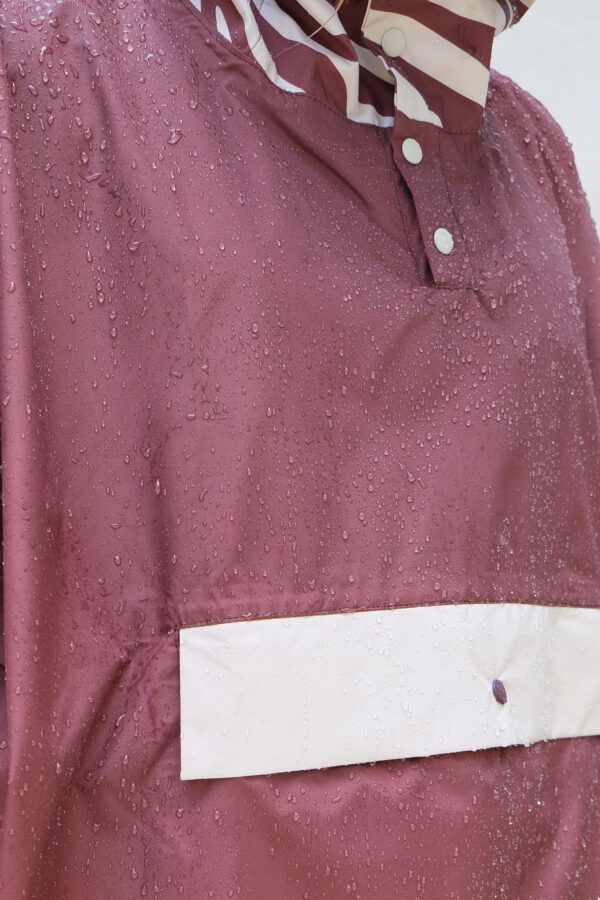 Poncho de pluie court - Chocolate Zebra