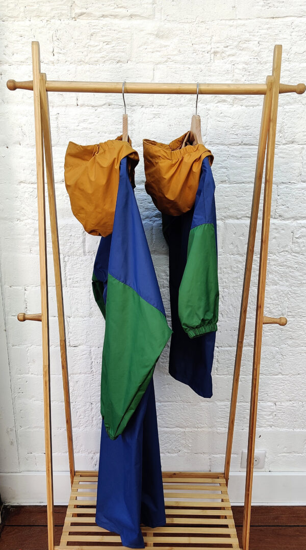 Poncho de pluie long - Ash blue