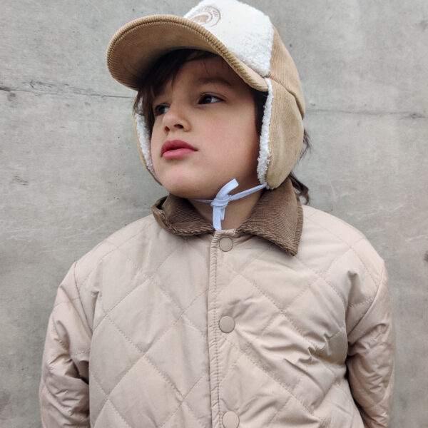 IMG_20240325_174240 Casquette en velours avec cache-oreilles - Marron clair