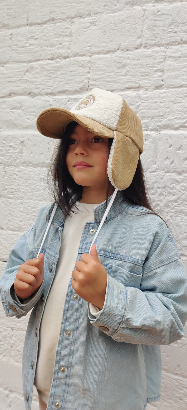 IMG_20240410_143304 Casquette en velours avec cache-oreilles - Marron clair