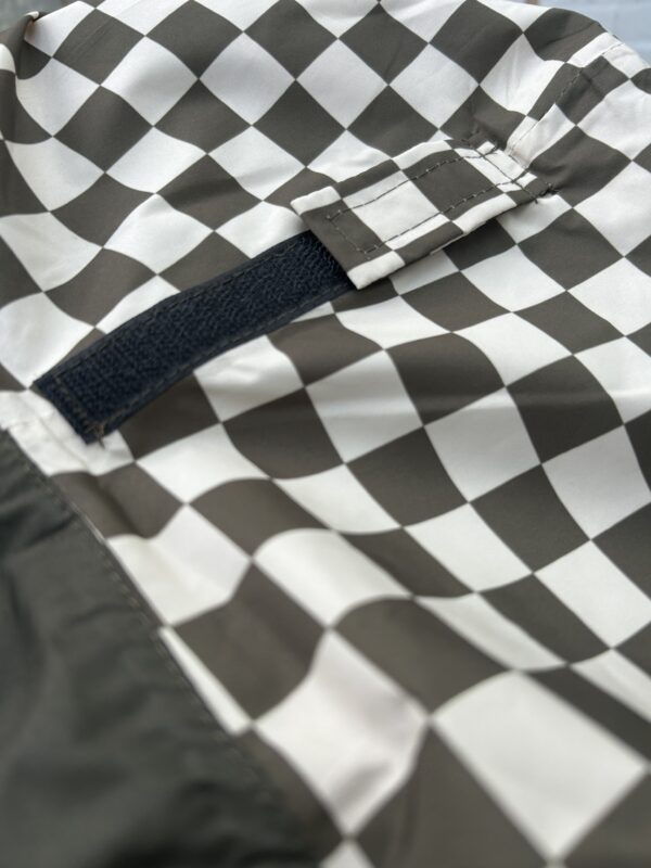 IMG_9931 Poncho de pluie long - Damier kaki