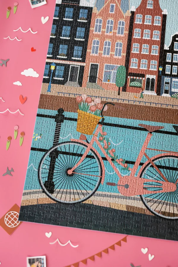 Puzzle 1000 pièces - Pédalons au fil de l'eau