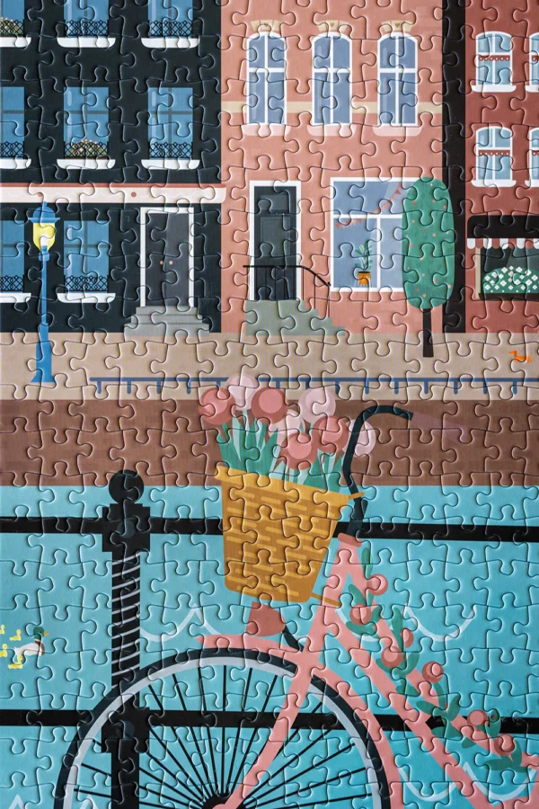 Puzzle 1000 pièces - Pédalons au fil de l'eau