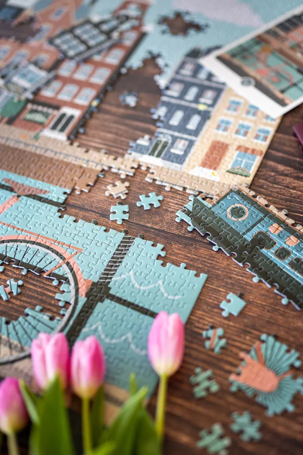 Puzzle 1000 pièces - Pédalons au fil de l'eau