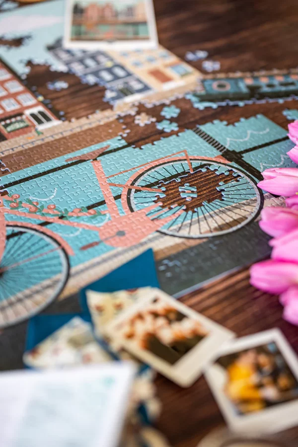 Puzzle 1000 pièces - Pédalons au fil de l'eau