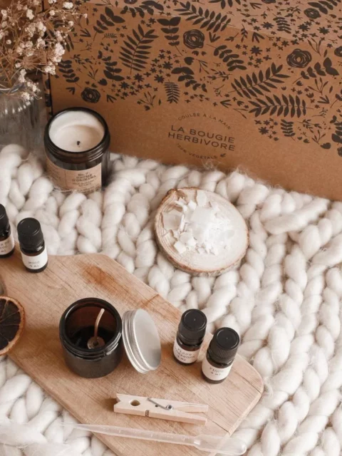 Box DIY - Kit de fabrication de bougies - spécial Noël