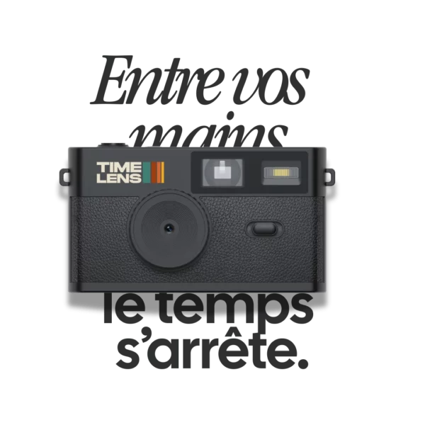 Appareil photos numérique vintage - Timelens noir