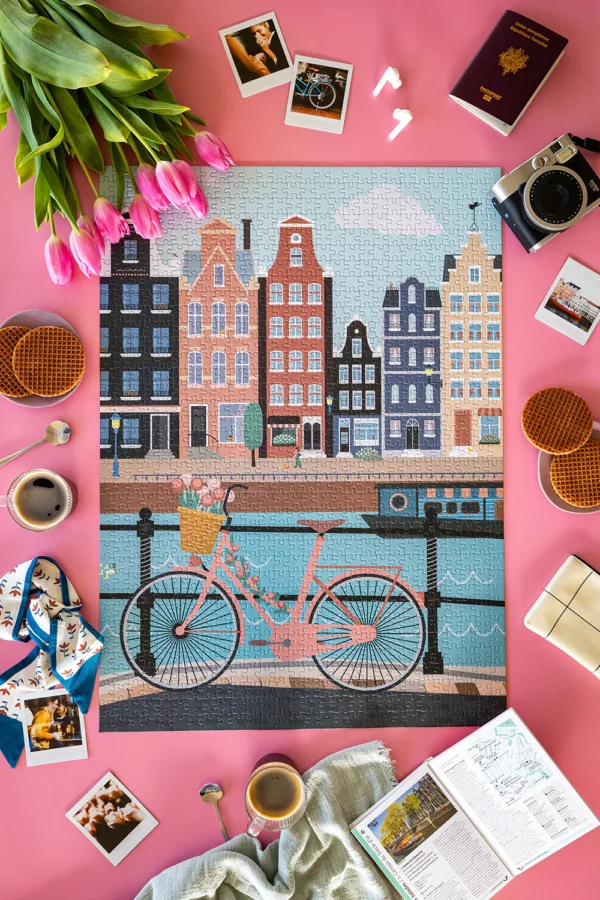 Puzzle 1000 pièces - Pédalons au fil de l'eau