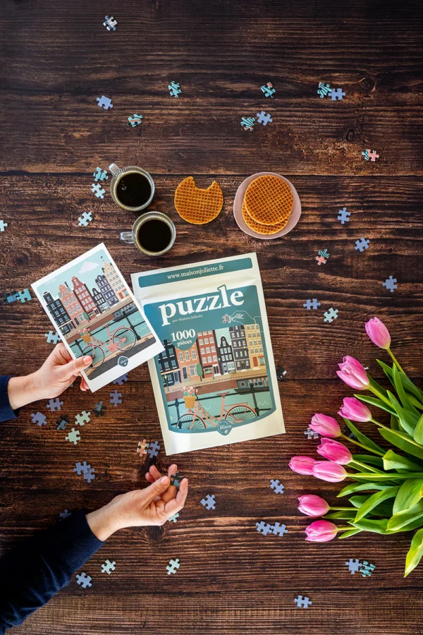 Puzzle 1000 pièces - Pédalons au fil de l'eau