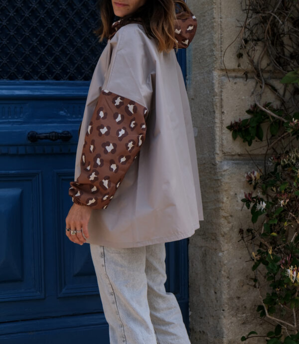 DSCF8597 Poncho de pluie court - Léopard