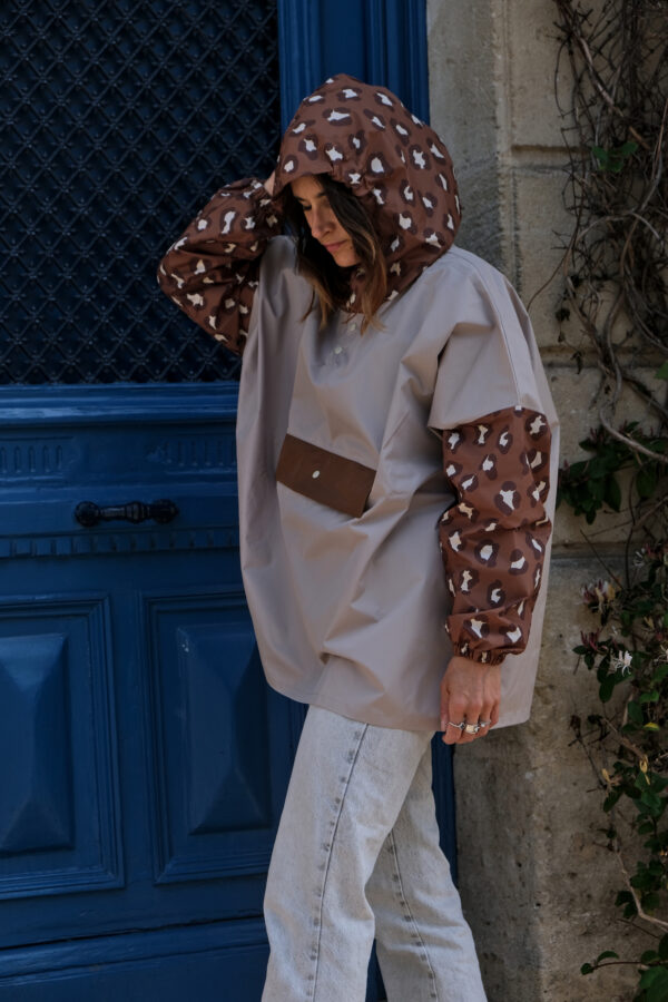 DSCF8614 Poncho de pluie court - Léopard