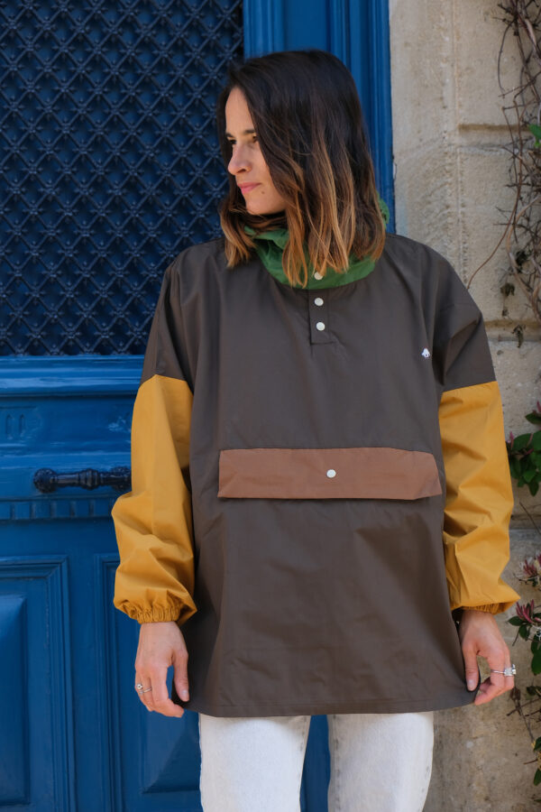 Poncho de pluie court - Kaki