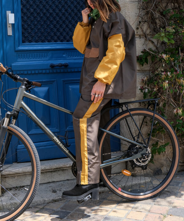 Poncho de pluie court - Kaki