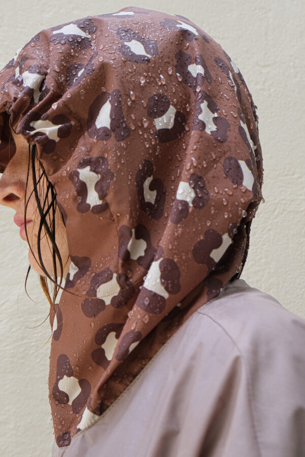 Poncho de pluie long - Léopard