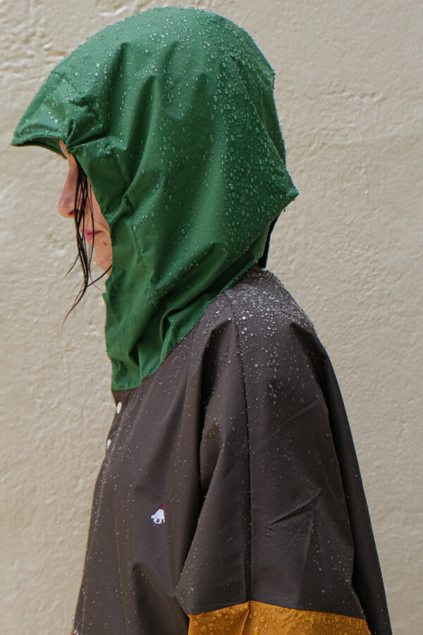 Poncho de pluie court - Kaki