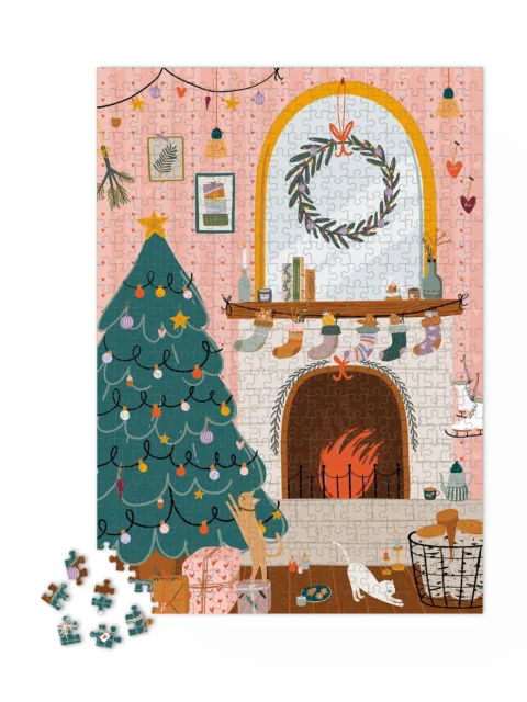 Puzzle1000pieces-Aucoindufeu-Montage3dpuzzle Puzzle 1000 pièces - Au coin du feu