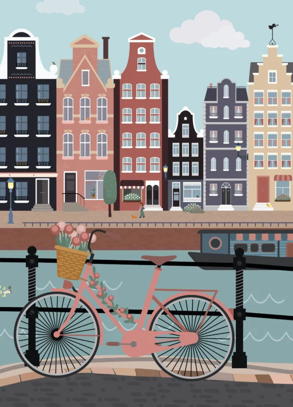 Puzzle 1000 pièces - Pédalons au fil de l'eau