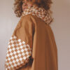 image00001 Poncho de pluie long - Damier marron