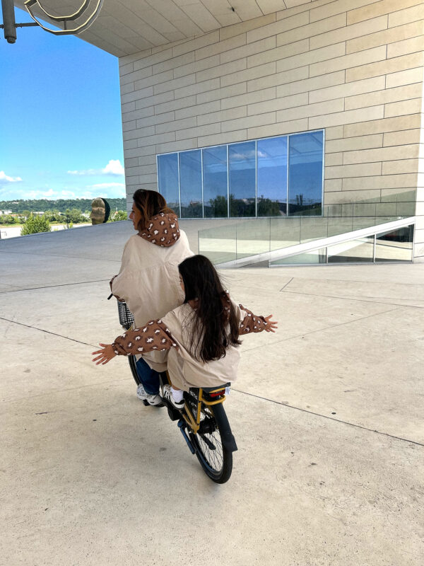 Poncho de pluie long - Léopard