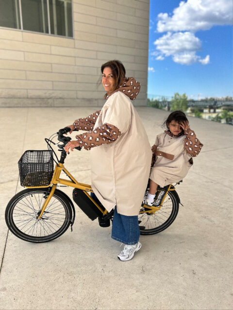 Poncho de pluie long - Léopard