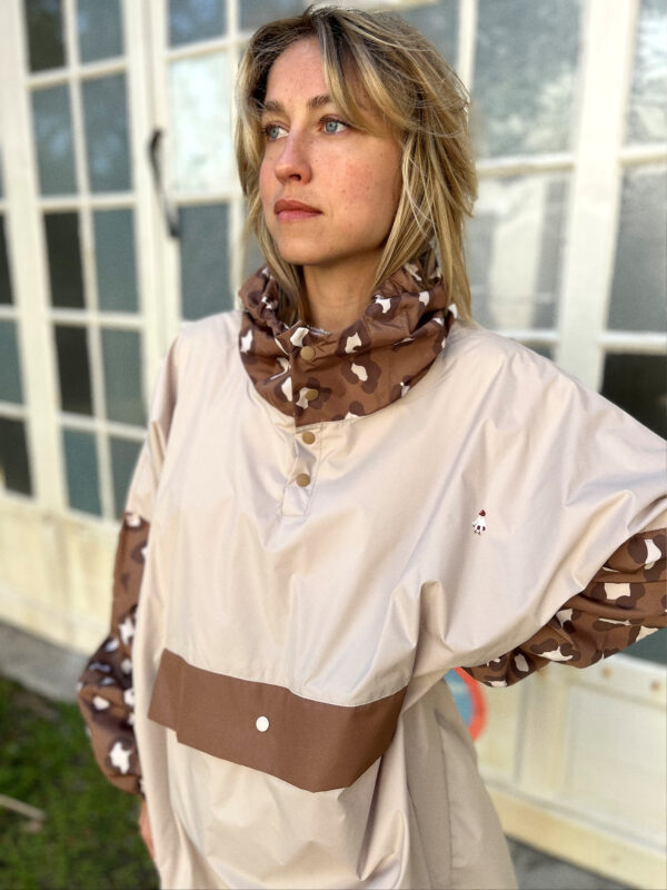 Poncho de pluie long - Léopard