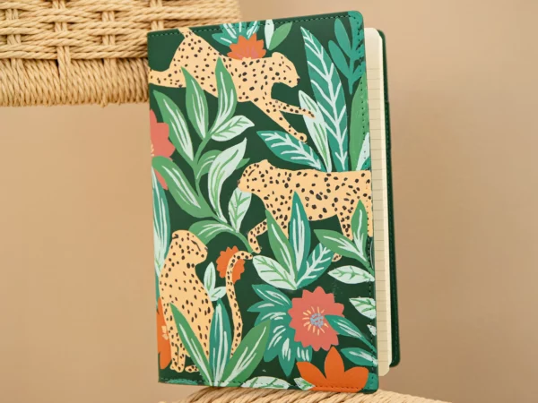 Carnet à peindre au numéro - Leaping leopards