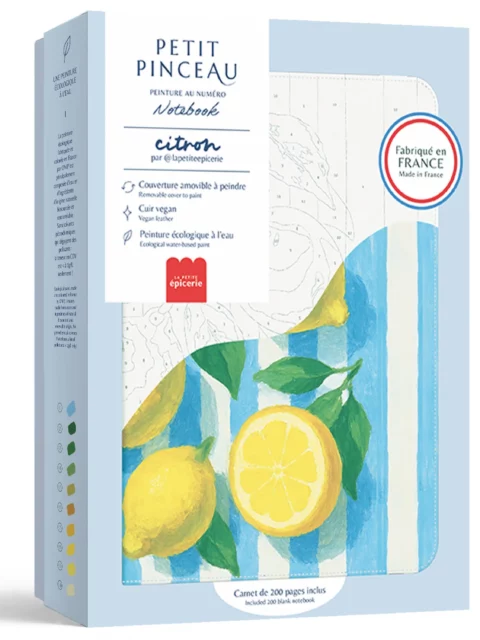 Carnet à peindre au numéro - Citrons