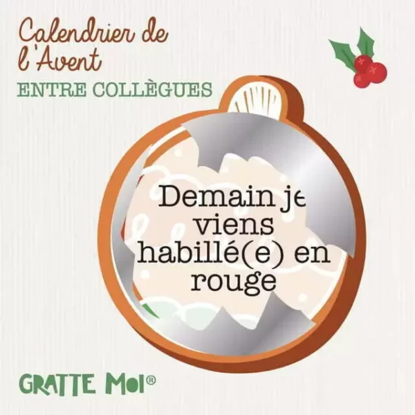 Calendrier de l'Avent à gratter - Entre collègues