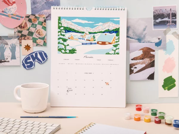 Calendrier 2026 à peindre - Peinture au numéro