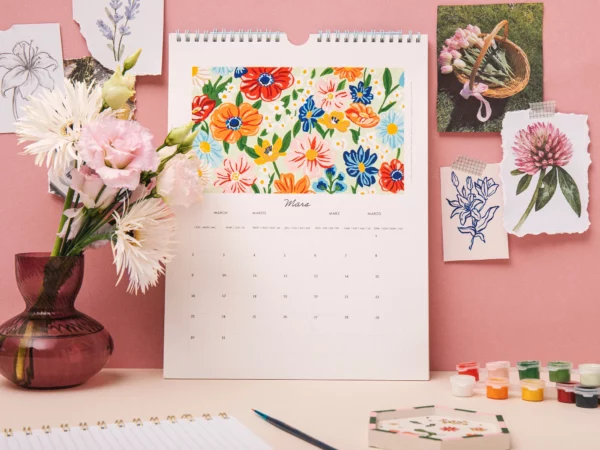 Calendrier 2026 à peindre - Peinture au numéro