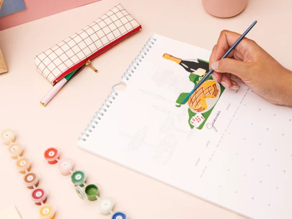 Calendrier 2026 à peindre - Peinture au numéro