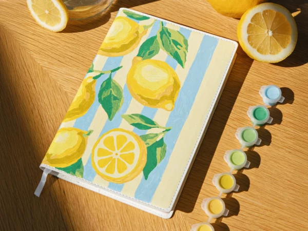 Carnet à peindre au numéro - Citrons