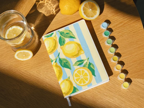 Carnet à peindre au numéro - Citrons